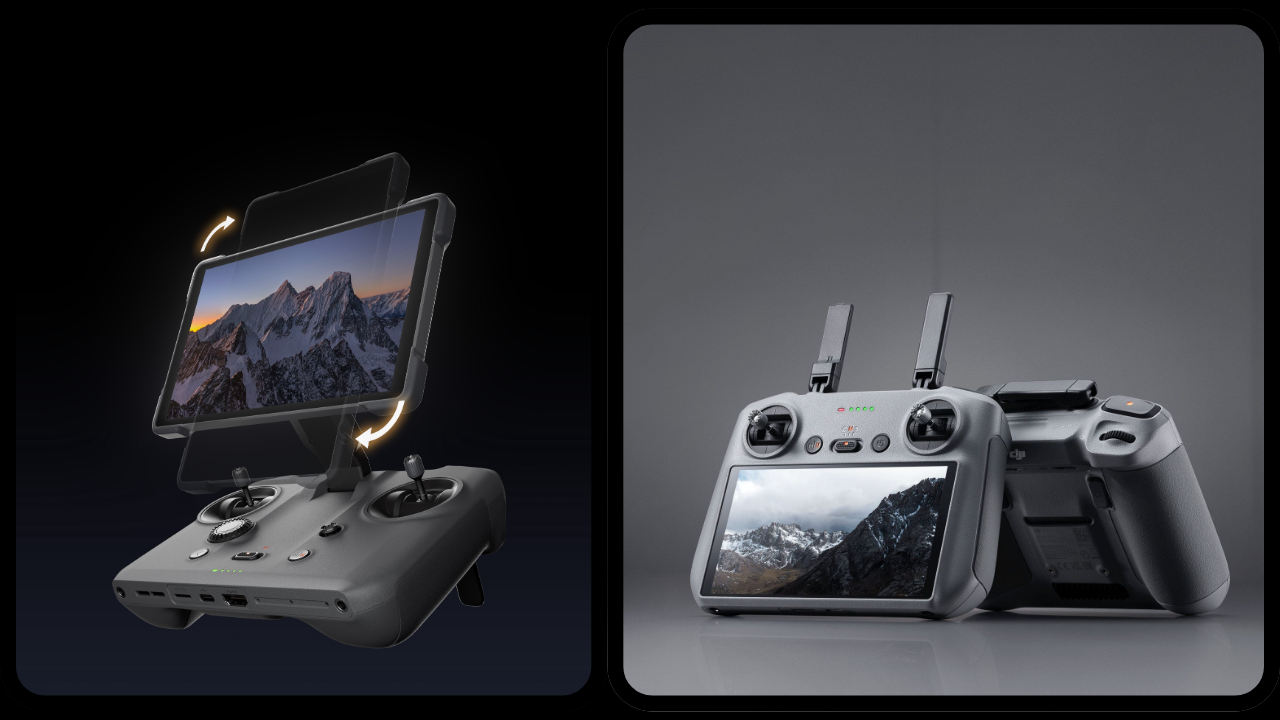 Critère DJI RC 2 DJI RC Pro 2 Taille écran 5,5" LCD 7,02" Mini-LED Luminosité 700 nits 2000 nits Poids 420 g 750 g Ergonomie Compact et léger Plus lourd, ergonomie premium Prise en main Simple, adaptée aux vols courts Confort prolongé pour professionnels Analyse : La RC 2 est légère et facile à transporter, idéale pour les vols occasionnels. La RC Pro 2, avec son écran plus grand et lumineux, est conçue pour des sessions longues et exigeantes, offrant un confort maximal pour le pilotage professionnel.