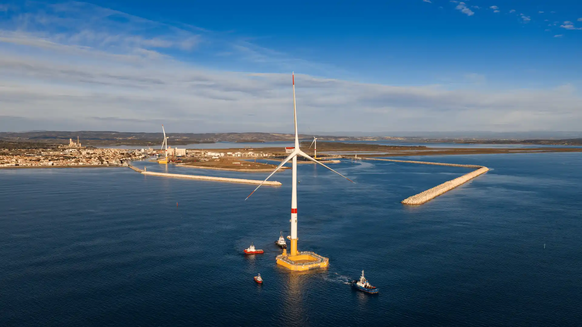 Troisième mission drone sur le projet Eolmed à Port-La Nouvelle