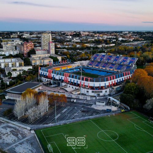 Prise de vue aerienne Stade de la mosson