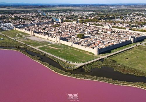 Les salins d'Aigues Mortes en Drone