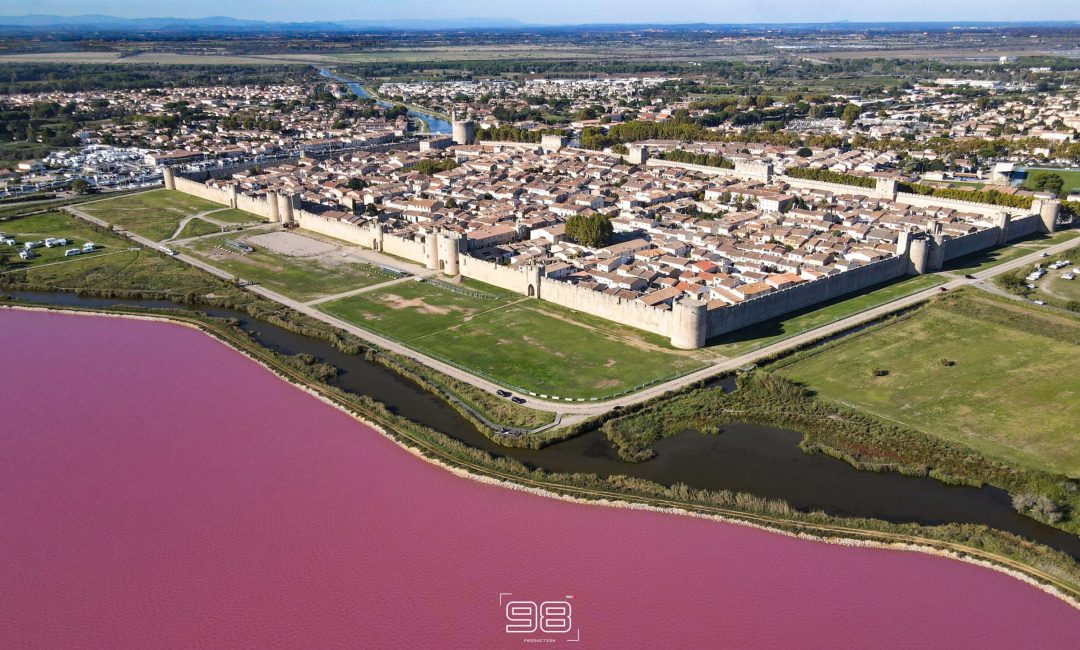 Les salins d'Aigues Mortes en Drone